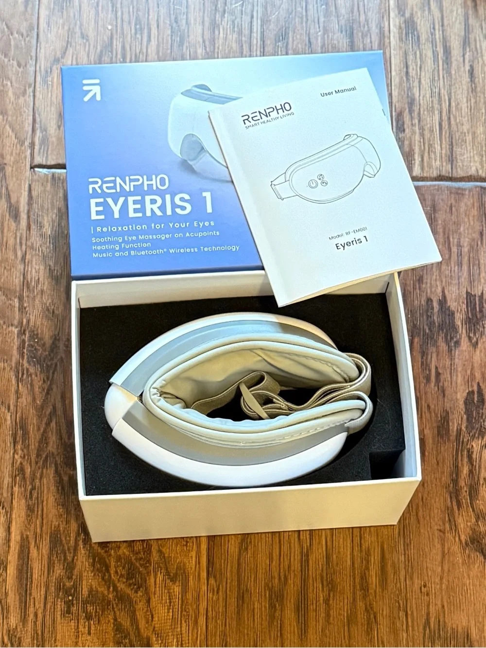 RENPHO Eyeris 1 White Heated Eye Massager with Bluetooth